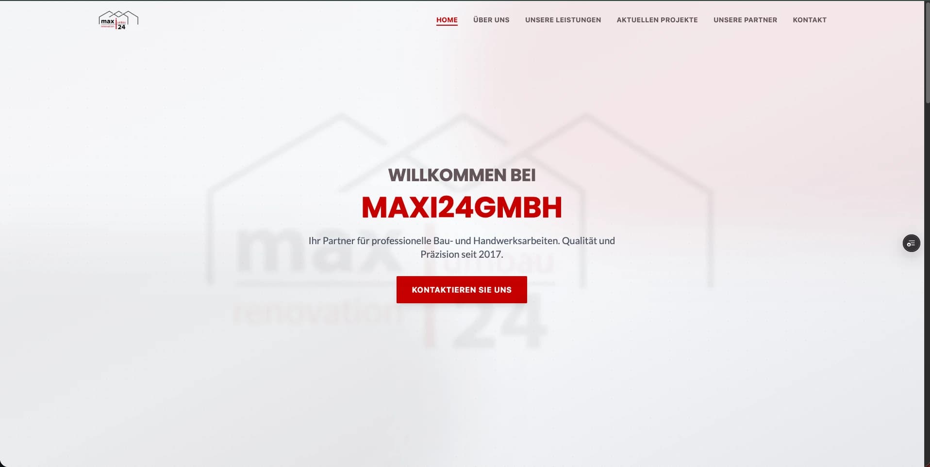 Maxi24 Corporate Website preview